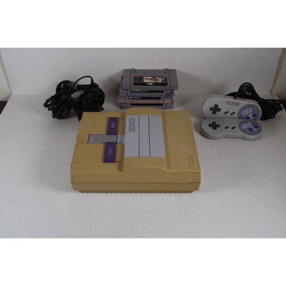 Super Nintendo SNES System Console SNES-001, 2 controllers, 4 games, tested - Picture 16 of 16